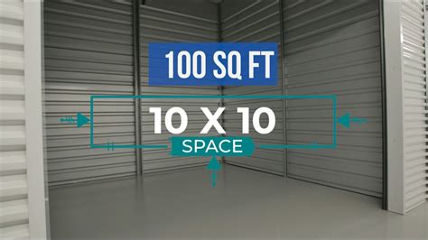 10x10 Storage Unit Size Information Youtube