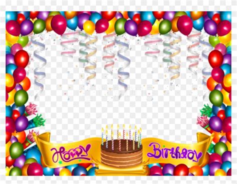 Happy Birthday Photo Frame Png Hd Free Download Birthday Frames Happy Frame Photoshop Set