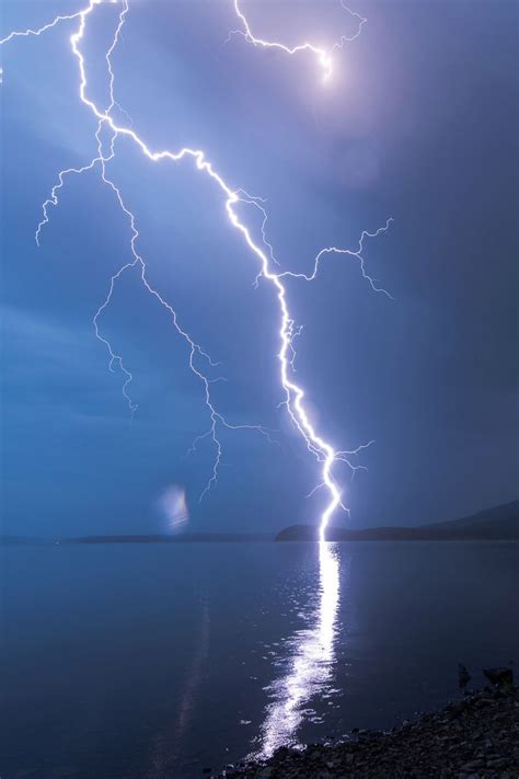 Storm Lake Lightning Lightning Photography Storm Photography