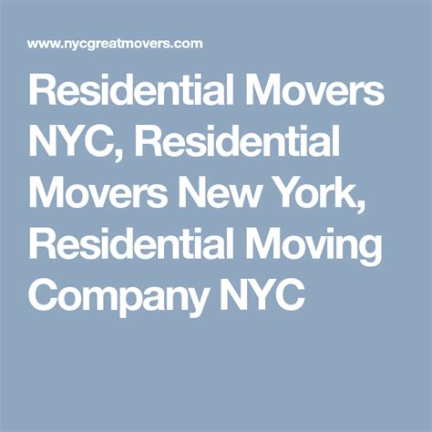 New York City Movers Great Moving New York City Local Moving