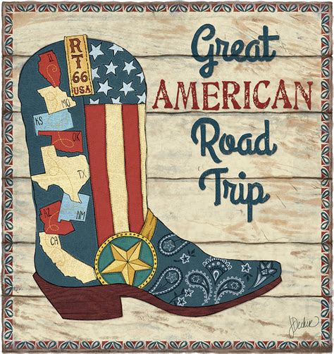 Great American Road Trip Painting By Jacqueline Decker Fine Art America
