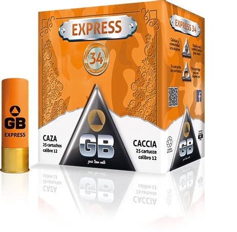 Cartuchos De Caza GB Express Ojeo 34 Gr