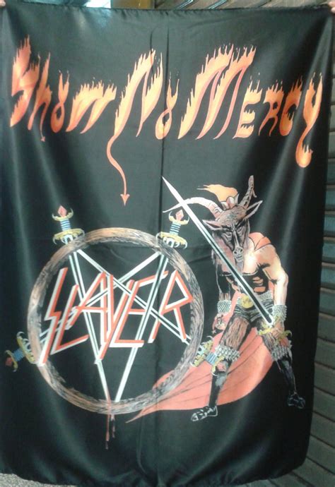 Slayer Show No Mercy Flag Cloth Poster Wall Tapestry Cd Lp Thrash Metal