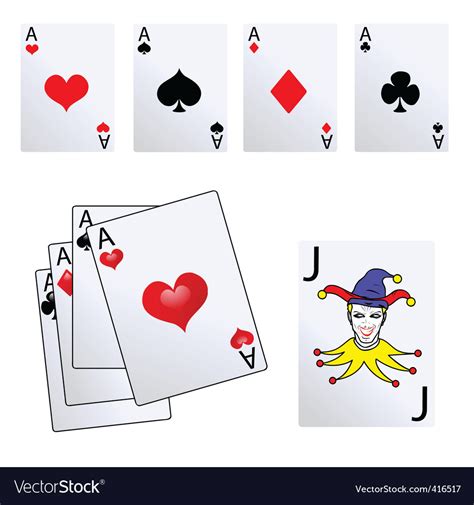 Playing Cards Royalty Free Vector Image Vectorstock