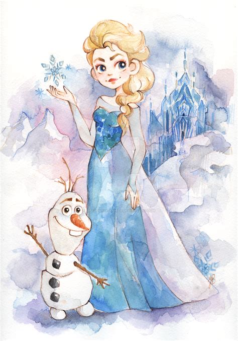 Elsa And Olaf Frozen By Dragonfly World On Deviantart