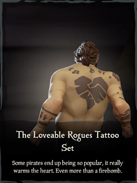 The Loveable Rogues Tattoo Set Sea Of Thieves Wiki
