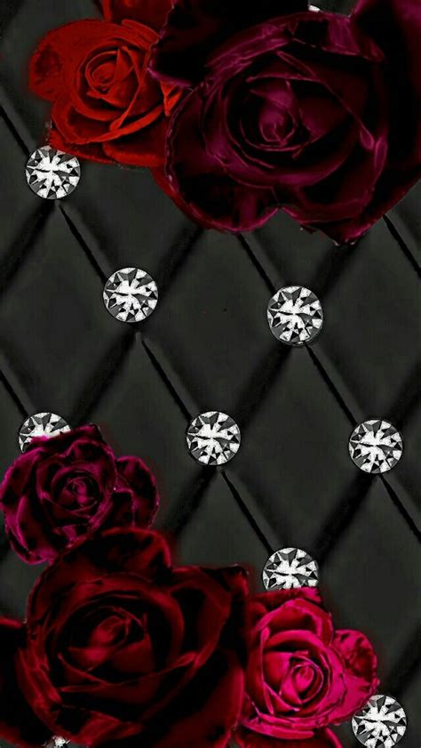 Pin By Martina Stoessel On Flower Rose Diamond Wallpaper Rose