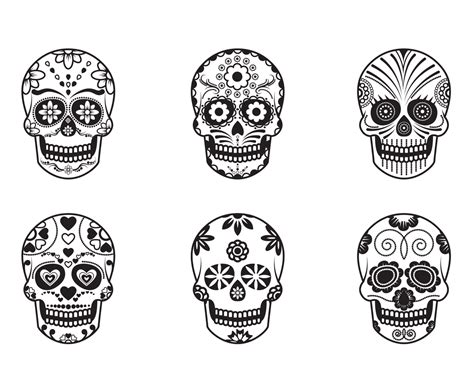 free mexican skull vector vector art and graphics