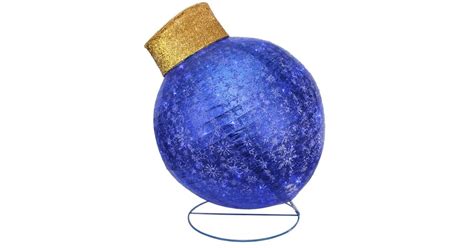 Northlight 36 In Blue Led Lighted Twinkling Glitter Christmas Ball