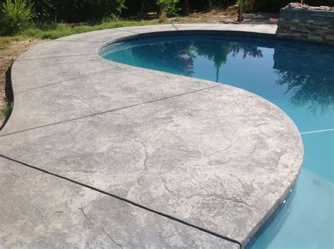 Free Textured Concrete Pool Deck Basic Idea Home Decorating Ideas