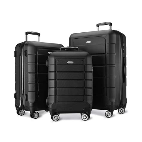 Showkoo Multidirectional Adjustable Affordable Luggage Set 3 Piece