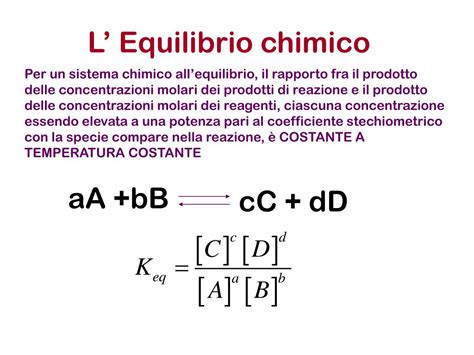 Ppt L Equilibrio Chimico Powerpoint Presentation Free Download Id