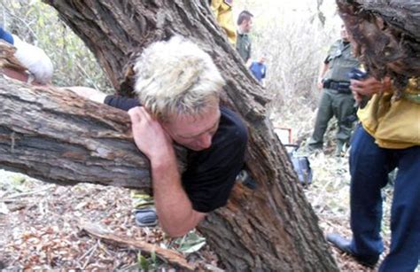 Maybe you would like to learn more about one of these? Man stuck inside hollow tree trunk - Offbeat - Emirates24|7
