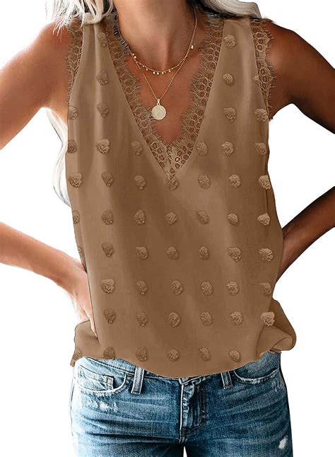 Buy Evaless Womens Fashion Chiffon Blouse Summer V Neck Crochet Lace