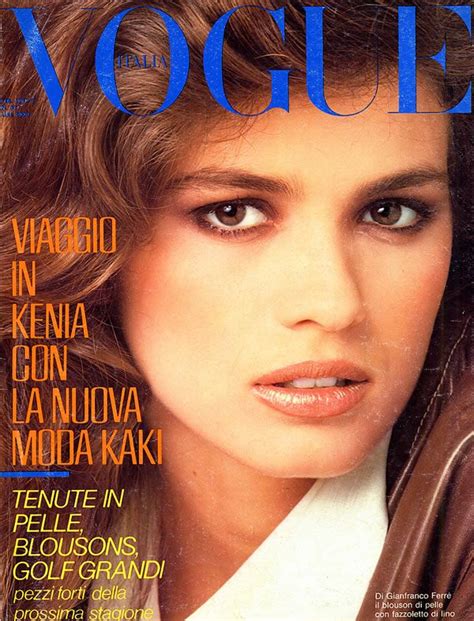 Gia Carangi By Renato Grignaschi Vogue Italia February Vogue Magazine Covers Vogue Covers