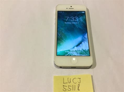 Apple Iphone 5 Unlocked White 32gb A1428 Lucj55118 Swappa