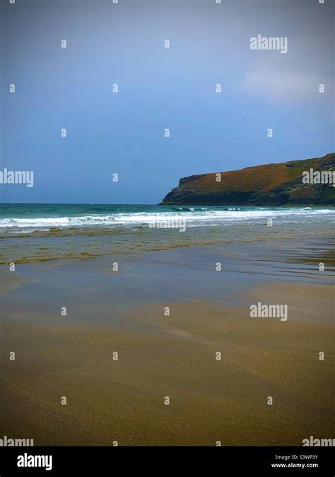 Trebarwith Strand Beach Cornwall Stock Photo Alamy