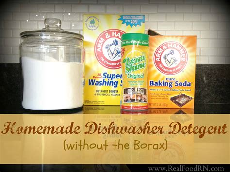 Homemade Dishwasher Detergent Without Borax
