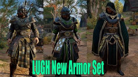 Assassin S Creed Valhalla Lugh New Armor Set Full Upgrade All Appearances Showcase Youtube
