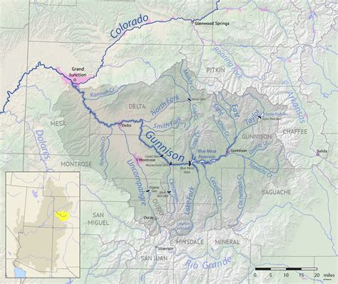 Colorado River Dams Map