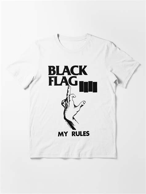 Black Flag My Rules T Shirt For Sale By Bristolhummm Redbubble
