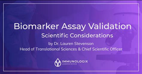 Biomarker Assay Validation Scientific Considerations