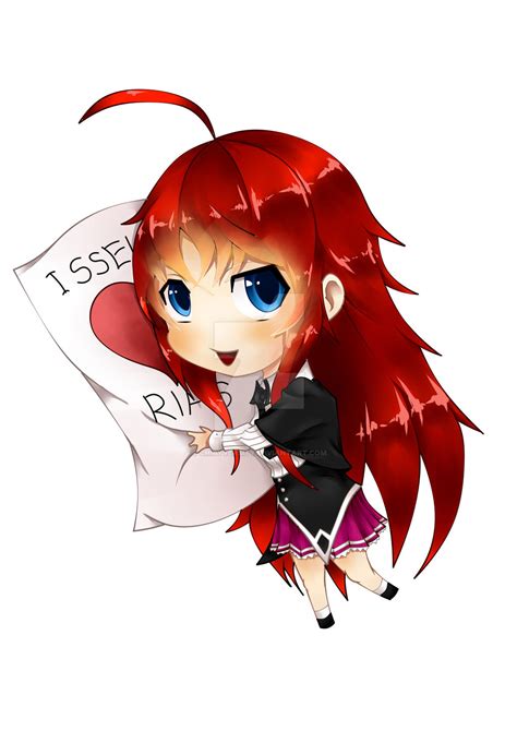 Anime Chibi Fan Art Rias Gremory Highschool Dxd By Chibyversity On