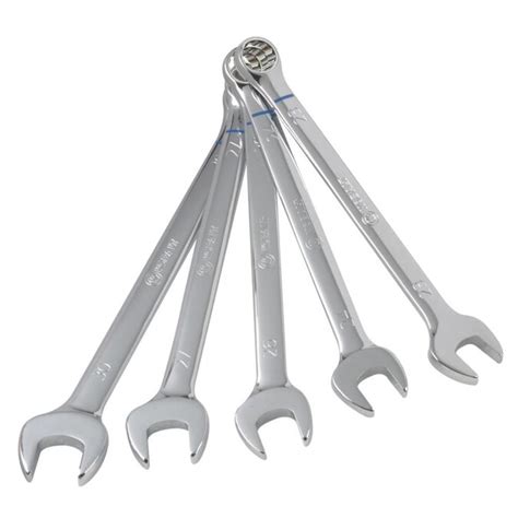 Kobalt 5 Piece 12 Point Metric Standard Combination Wrench Set In The