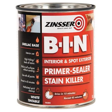 Zinsser B I N Primer Sealer Stain Killer All Sizes