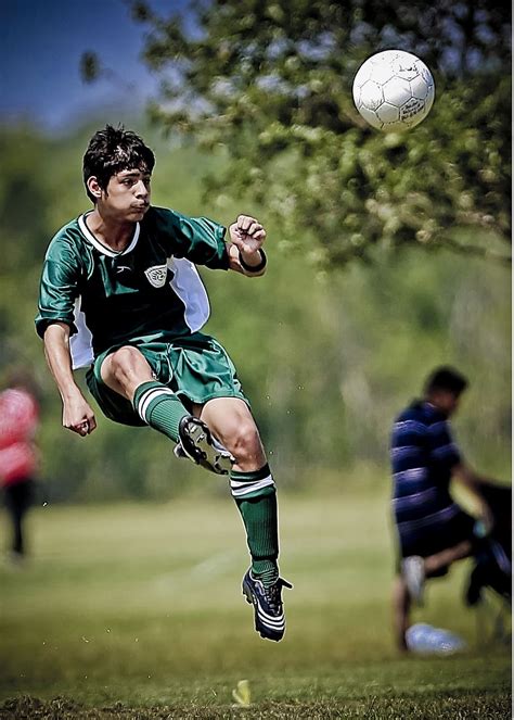 Hd Wallpaper Soccer Football Athlete Kicking Soccer Ball Action