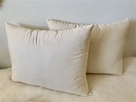 Wool Filled Bed Pillows Etsy