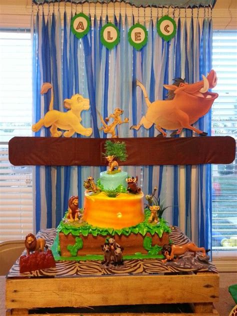 Lion King Themed Birthday Party Cake Ideas Customized Cake From