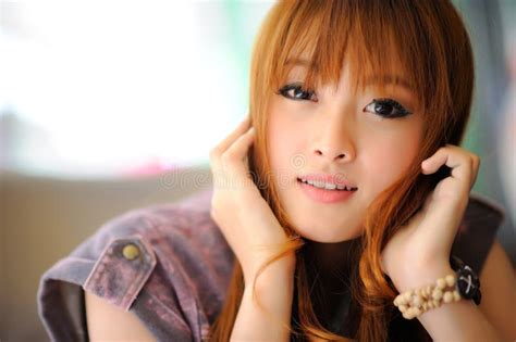 Beautiful Asian Girl Stock Image Image Of Cosmetic Garden 40878811