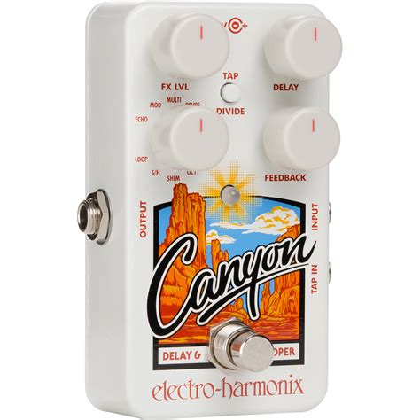 Electro Harmonix Canyon Delay And Looper Pedal With 11 Canyon