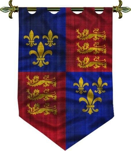 Medieval Banner Of England Medieval Banner England Flag Banner