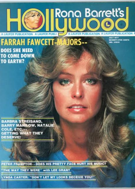 July 1977 Rona Barretts Hollywood Magazine Farrah Fawcett Majors Cover