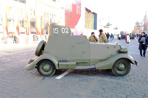 Ba 20 Soviet Light Armored Car Ww Ii At The Exhibition On Red Square