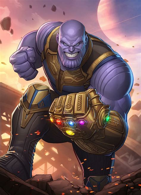 Artstation Featured Patrick Brown Marvel Villains Thanos Marvel
