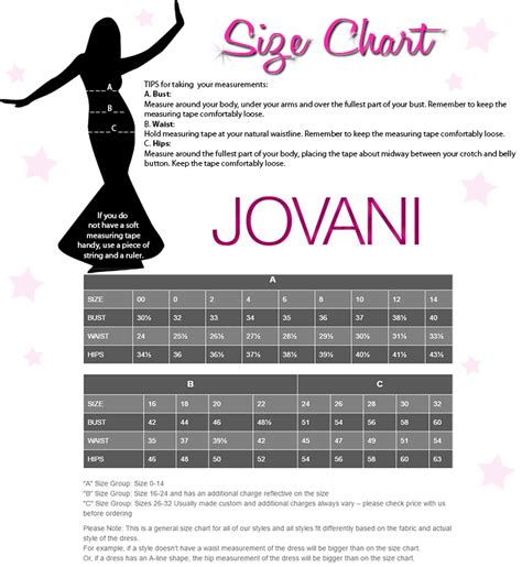 Promgirl Com Size Chart A Visual Reference Of Charts Chart Master