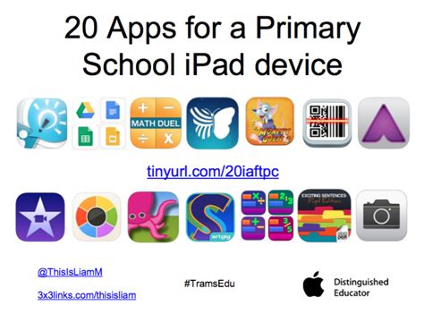 Primary Ideas 20 Apps For A Primary School Ipad Device
