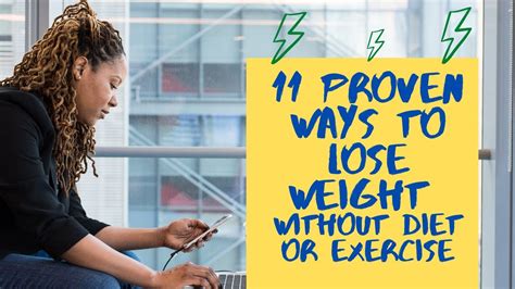 11 Proven Ways To Lose Weight Without Diet Or Exercise Youtube