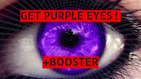 Get Stunning Purple Eyes Booster Lifechanging Subliminals Youtube