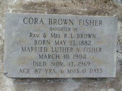 Cora Ann Brown Fisher Homenaje De Find A Grave
