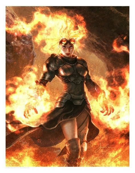 Fiery Girl Epic Fire Woman Character Art Art Character Inspiration