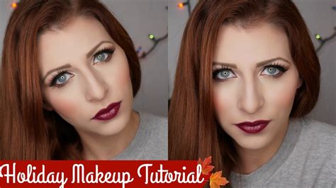 holiday makeup tutorial tiffaneyandcoxo youtube