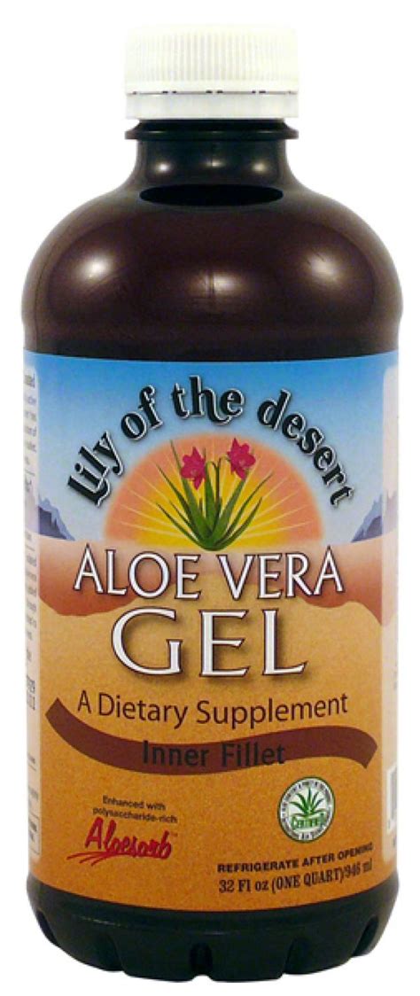 Such as brand reputation and relative price. Lily of the Desert Aloe Vera Gel 32oz