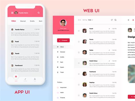 Email Client App And Web Ui Design Uplabs