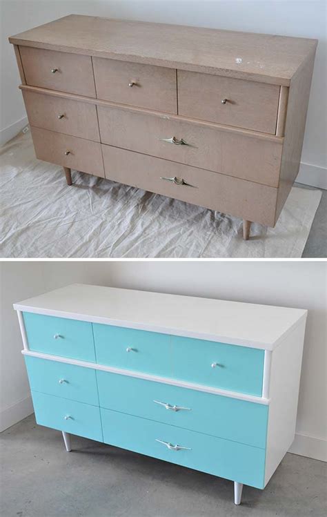 Before And After Vintage Highboy And Dresser Visual Heart Creative