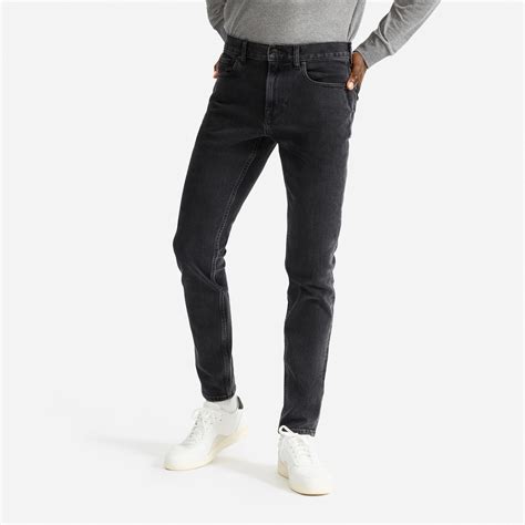 The Skinny Way Stretch Organic Jean Uniform Washed Black Everlane