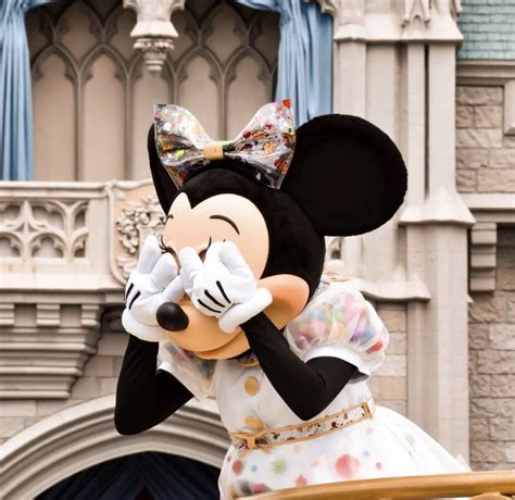 Minnie Mouse In Disney World Castle